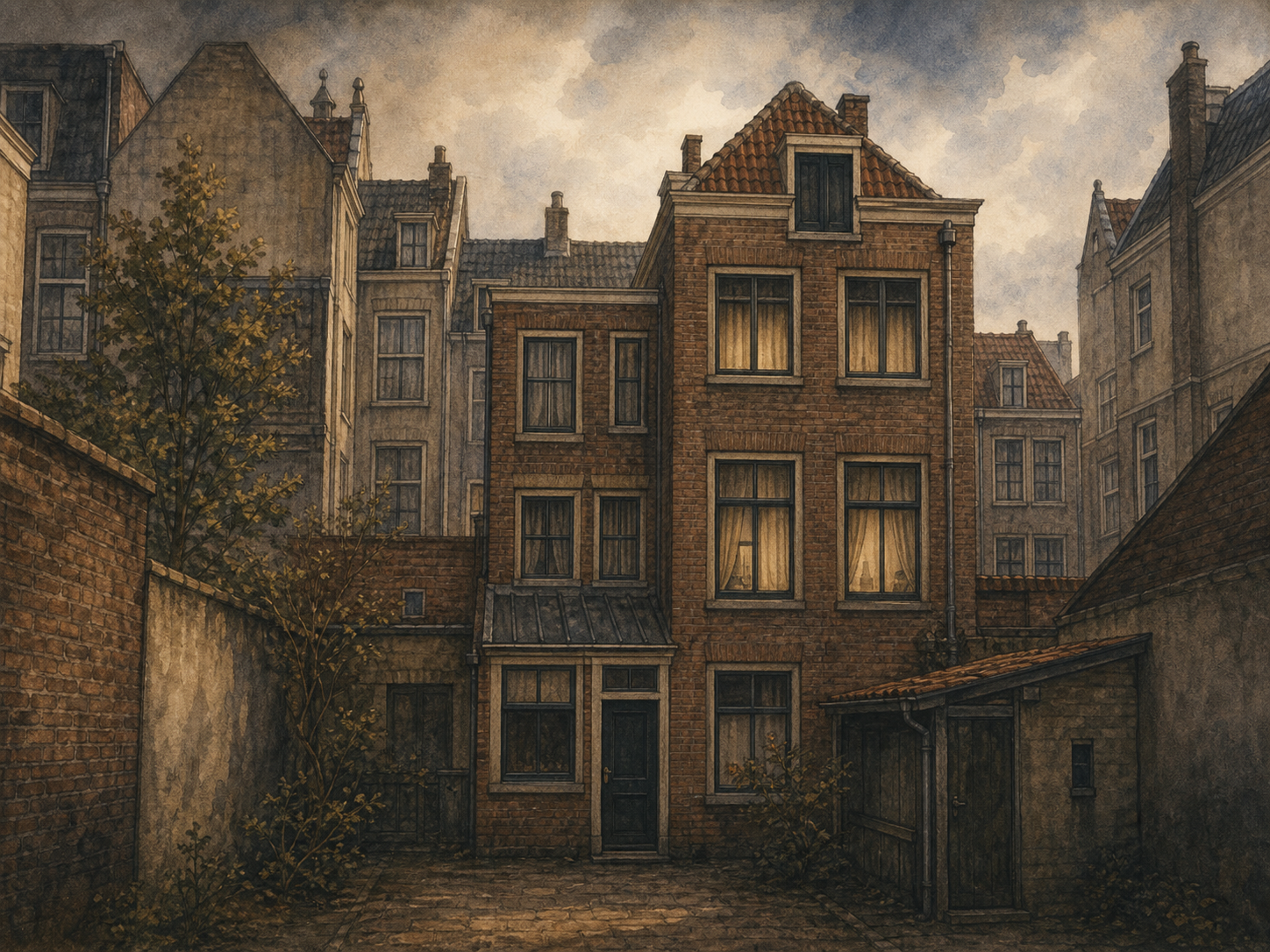 Das Hinterhaus in Amsterdam als stilles Versteck um 1942